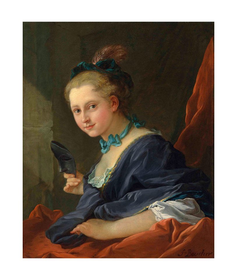 Boucher - Le Soir or La Dame allant au Bal, 1734