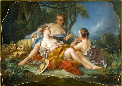 Boucher - Les Confidences Pastorales, circa 1745