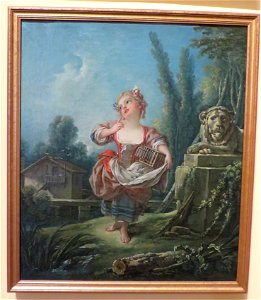 Boucher - Petite Fille à la cage, GOB-32-001