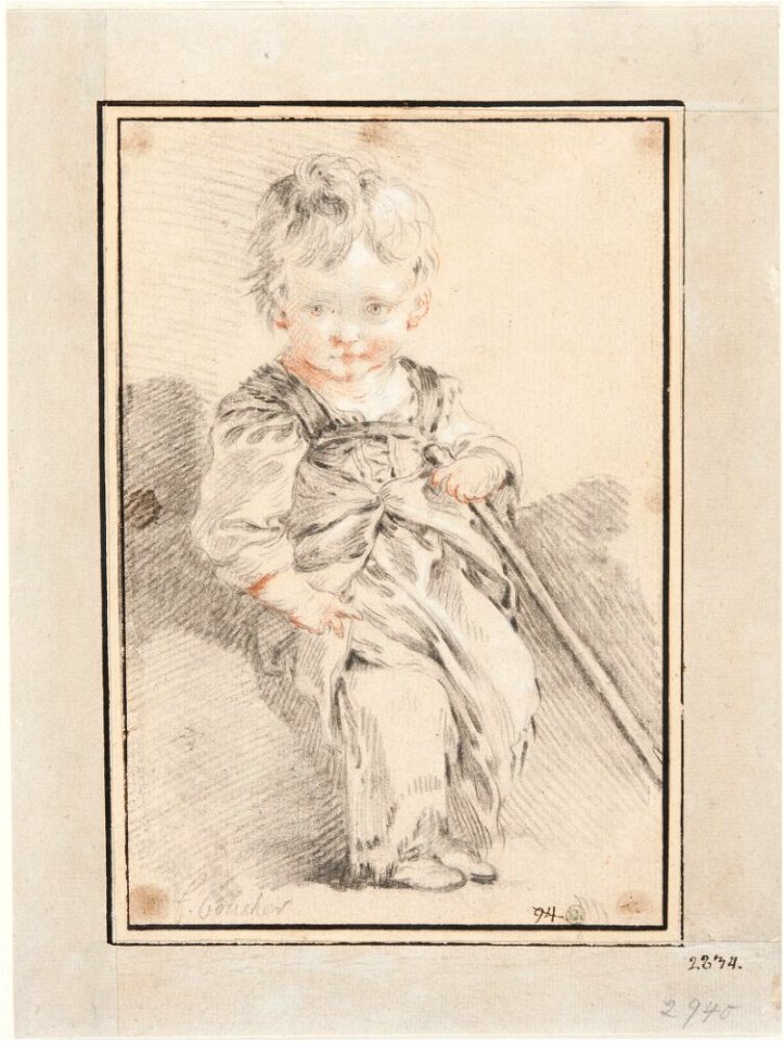 Boucher - Sittande gosse, NMH 2940-1863