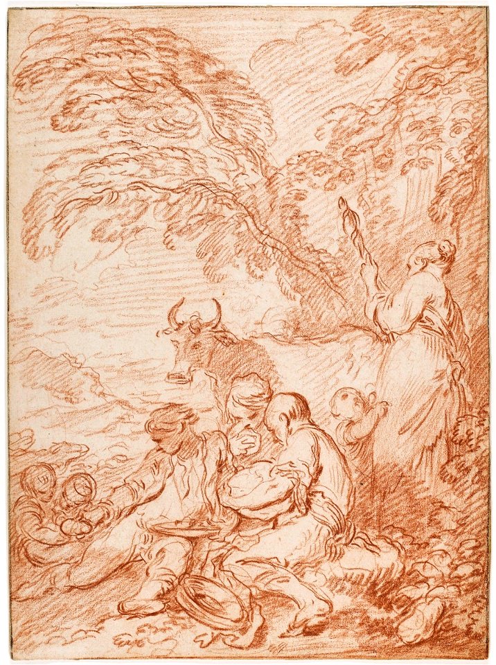 Boucher - Study for The Country Meal, c. 1730