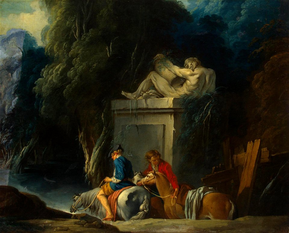 François Boucher - Crossing the Ford - WGA2904