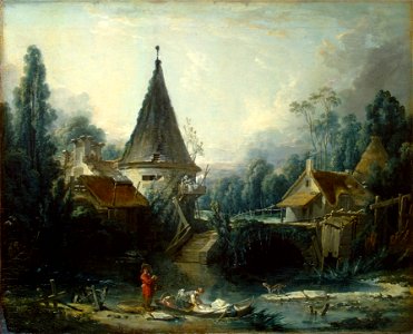 François Boucher - Paysage près de Beauvais