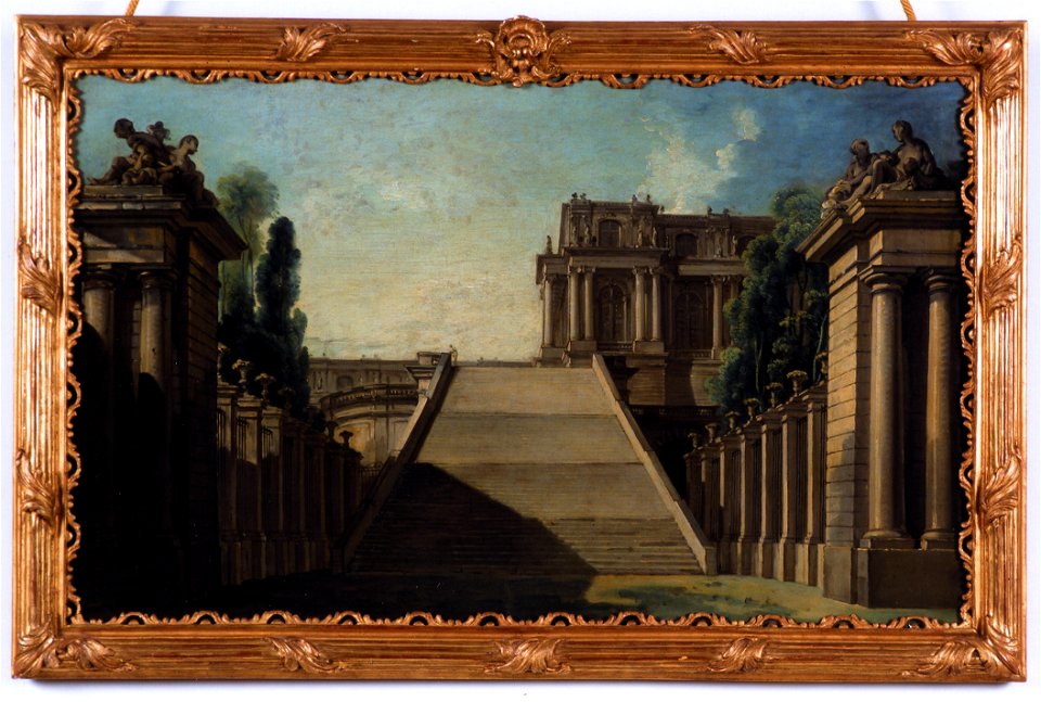 Boucher - Vue du grand escalier d'un Palais Les cents marches, GMTB-414-000
