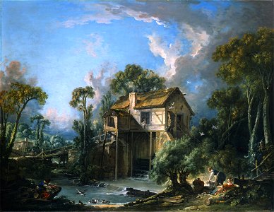 François Boucher - Mill at Charenton - Google Art Project