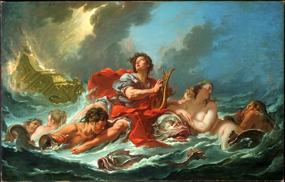 Boucher, François, Arion on the Dolphin, 1748