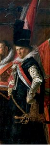 Boudewijn van Offenberg - detail of The Banquet of the Officers of the St George Militia Company in 1616 by Frans Hals. Free illustration for personal and commercial use.