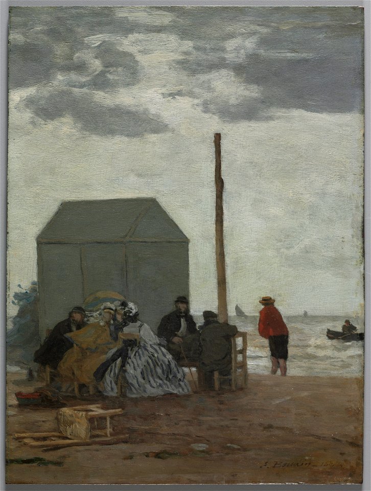 Eugène Boudin - The Beach at Deauville - 1946.71 - Cleveland Museum of Art