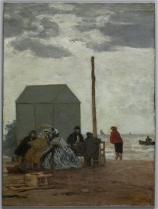 Eugène Boudin - The Beach at Deauville - 1946.71 - Cleveland Museum of Art