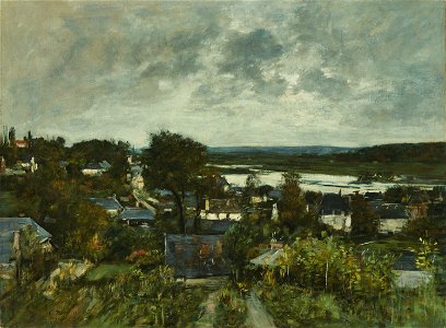 Eugène Louis Boudin - La Touques near Deauville - 1980.79 - Art Institute of Chicago