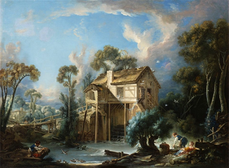 François Boucher - Le moulin de Charenton (1756)