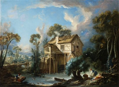 François Boucher - Le moulin de Charenton (1756)