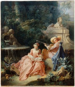 Boucher, François - La Leçon de musique - J 12 - Musée Cognacq-Jay