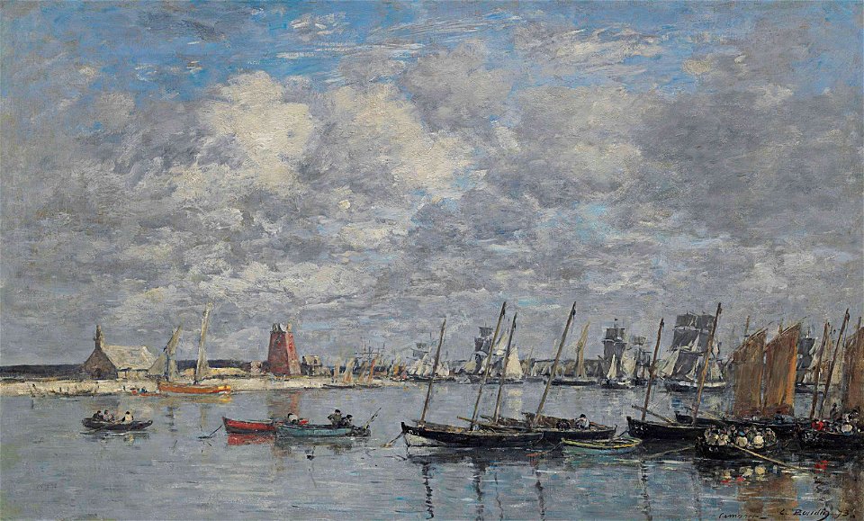 Eugene boudin camaret le port