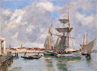 Eugène Boudin - Venise, le Grand Canal