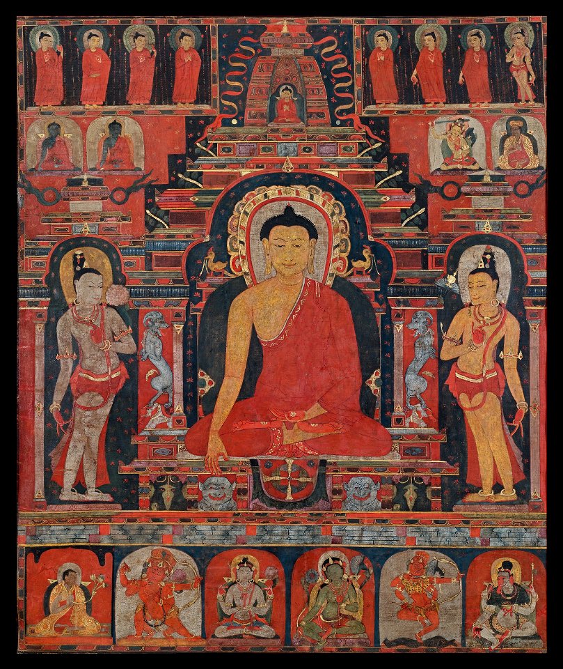 Bouddha Shakyamuni à Bodh Gaya, Tibet, fin XIIe - début XIIIe siècle Private coll.