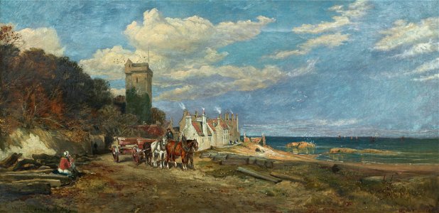 Samuel Bough - Dysart Castle (1863)