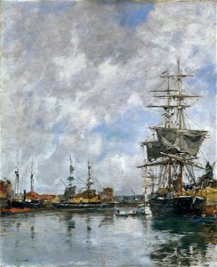 Eugène Boudin - Deauville port