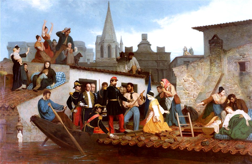 Bouguereau -Napoleon III Visiting Flood Victims of Tarascon in June 1856