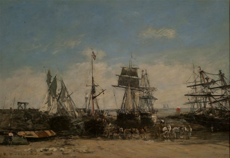Le rivage de Portrieux, Côtes-du-Nord - Eugène Boudin