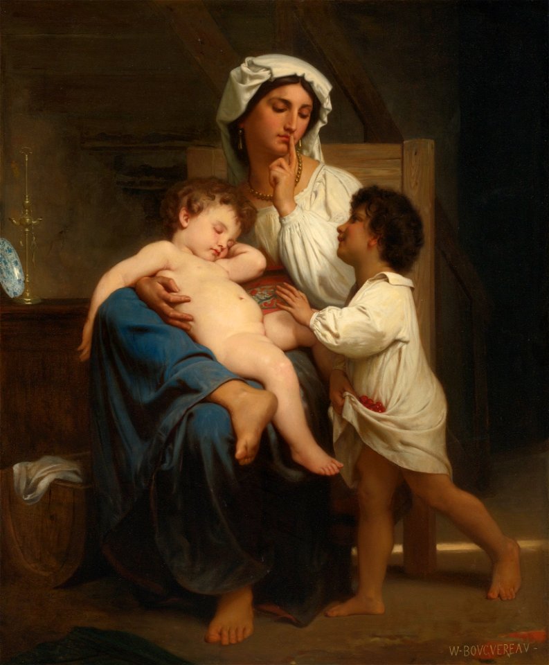 William-Adolphe Bouguereau - Le sommeil (ca.1866)