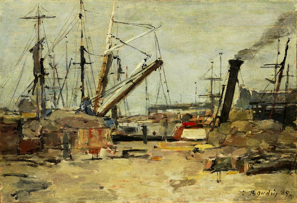 Eugène Boudin - Les chalutiers
