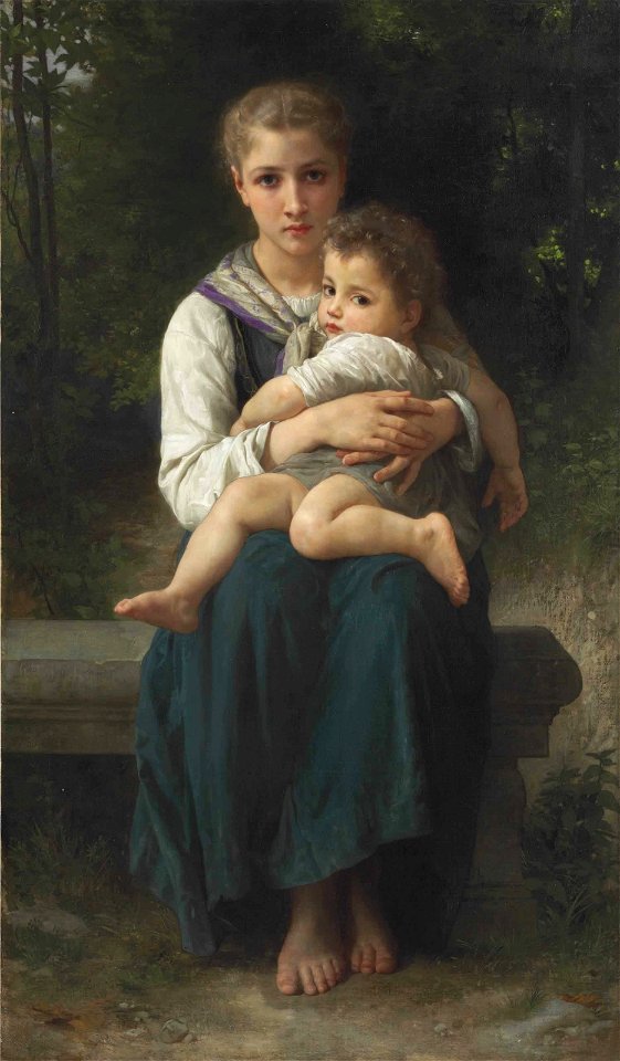 William-Adolphe Bouguereau - Les deux Soeurs (1877)