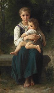 William-Adolphe Bouguereau - Les deux Soeurs (1877)
