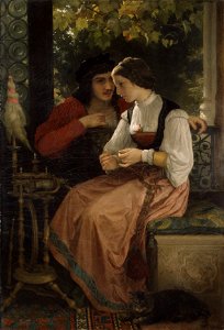 William-Adolphe Bouguereau (1825-1905) - The Proposal (1872)