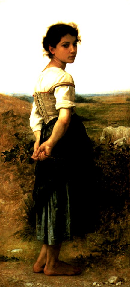 William-Adolphe Bouguereau (1825-1905) - The Young Shepherdess(1895)