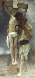 William-Adolphe Bouguereau (1825-1905) - Compassion (1897). Free illustration for personal and commercial use.