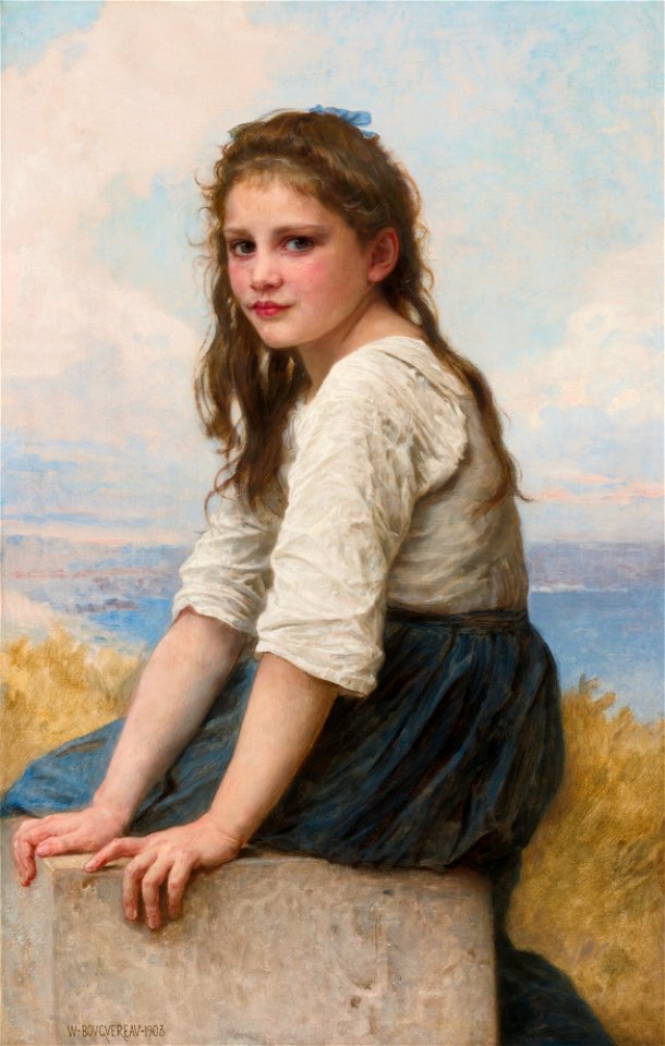 William-Adolphe Bouguereau - Au bord de la mer (1903)