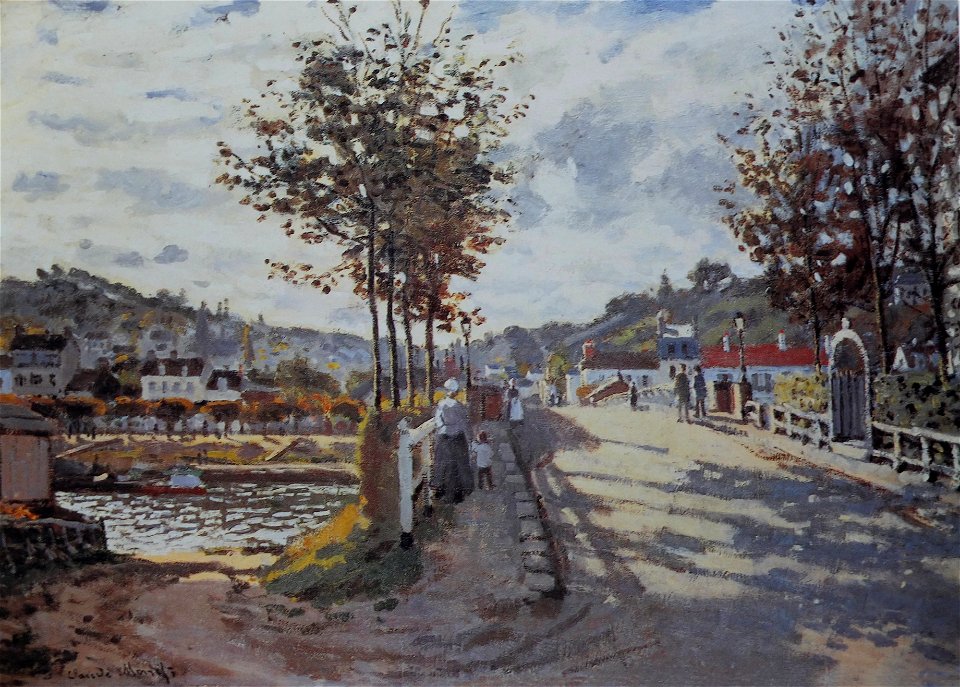Bougival le pont Claude Monet 1869