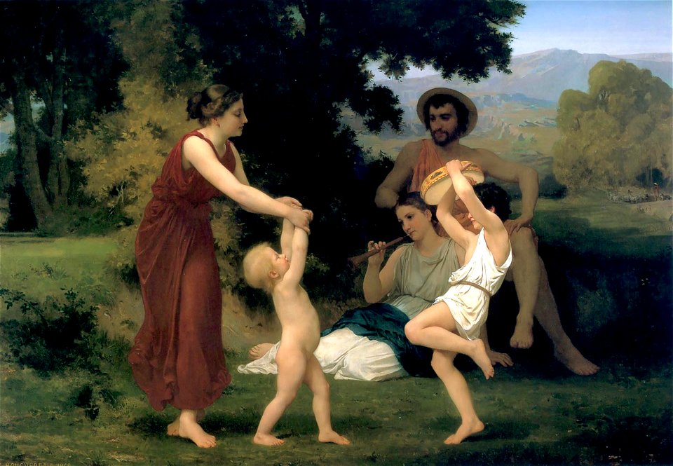 William-Adolphe Bouguereau - La pastorale des loisirs (1868)