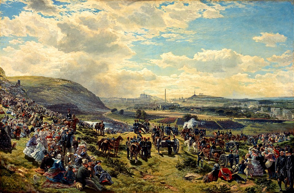 Samuel Bough - Royal Volunteer Review, 7 August 1860