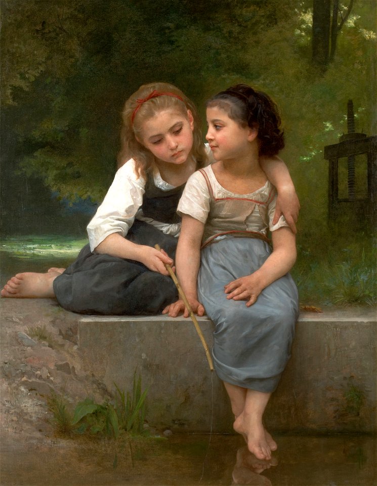 William-Adolphe Bouguereau - Pêche pour les grenouilles