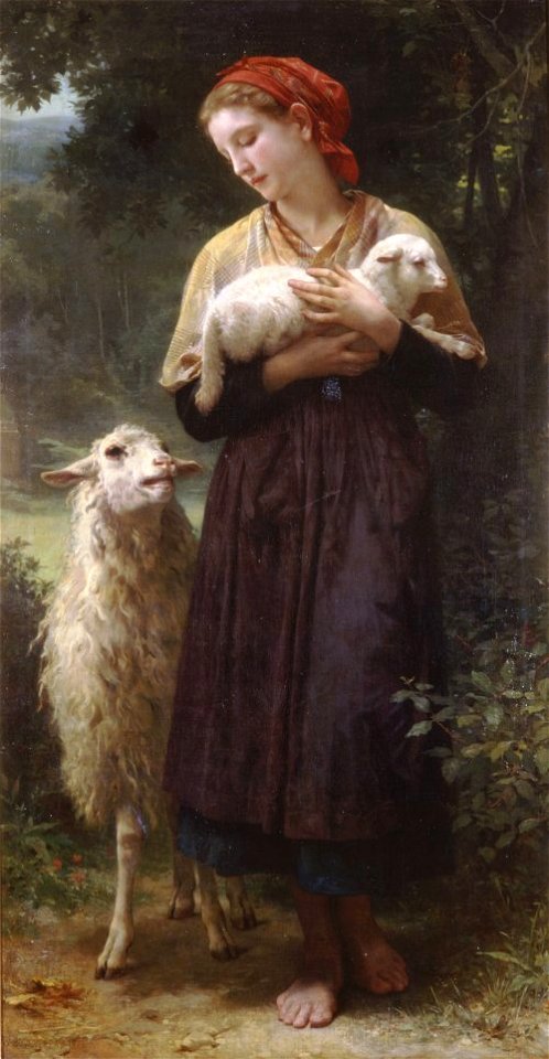 Bouguereau, La bergère, 1873 (5590356642)