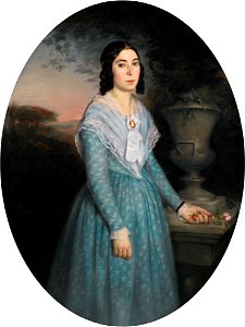 William-Adolphe Bouguereau - Portrait de Marie-Célina Brieu (1846). Free illustration for personal and commercial use.