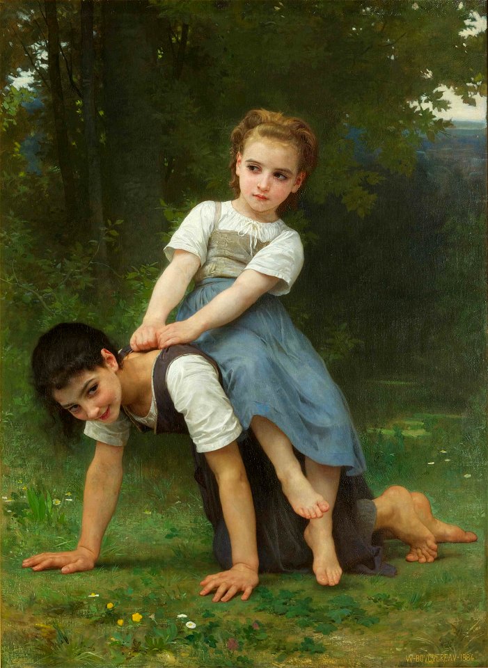 William-Adolphe Bouguereau - La Bourrique (The Horseback Ride) - Google Art Project