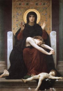 Bouguereau, Vierge consolatrice, 1877 (5590351734). Free illustration for personal and commercial use.