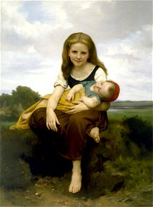 William Bouguereau - The Elder Sister - Google Art Project