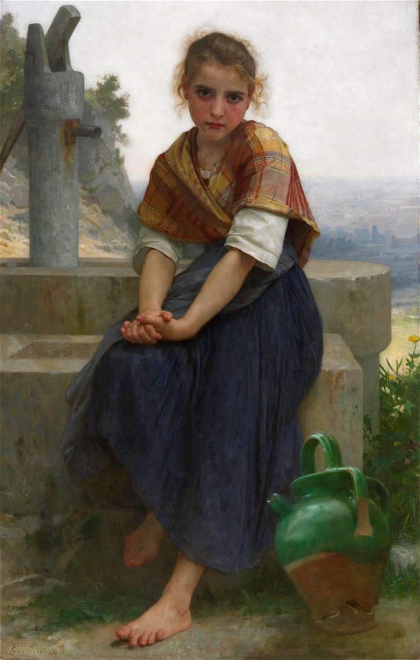 William-Adolphe Bouguereau - Le pichet cassé (1891)