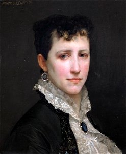 William-Adolphe Bouguereau (1825-1905) - Portrait de Mademoiselle Elizabeth Gardner (1879)FXD