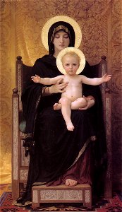 Bouguereau, Vierge à l'Enfant, 1888 (5590358398). Free illustration for personal and commercial use.