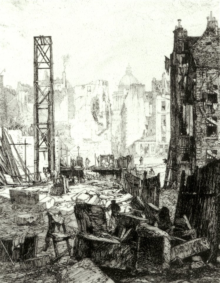 Boulevard Saint-Germain - demolition