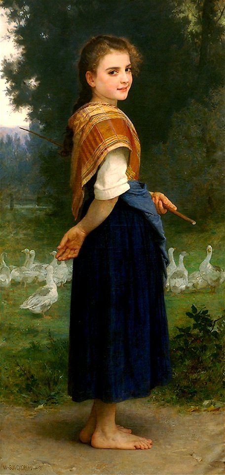 William-Adolphe Bouguereau - The Goose Girl 1891