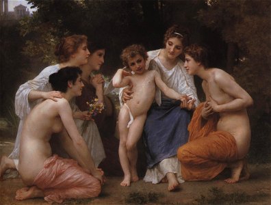 Bouguereau, Admiration, 1897 (5590353182). Free illustration for personal and commercial use.
