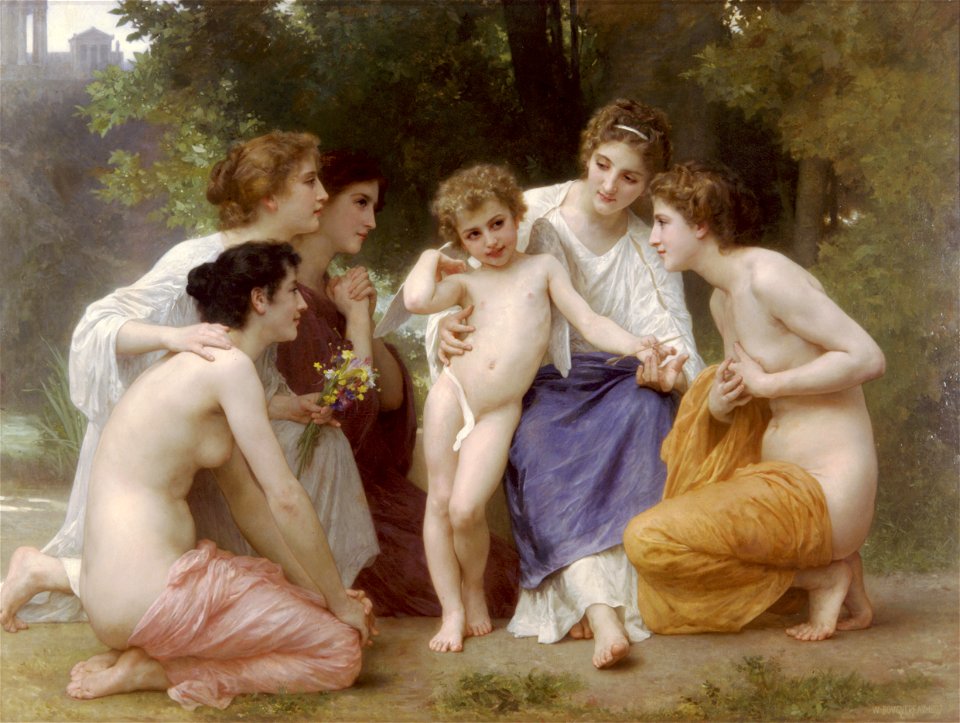 William-Adolphe Bouguereau (1825-1905) - Admiration (1897)