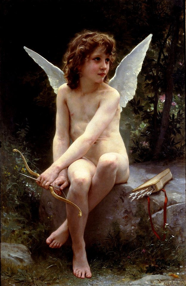 William-Adolphe Bouguereau - Amour A L'affut