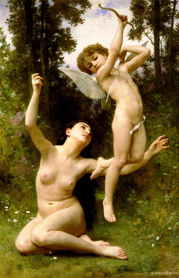 William-Adolphe Bouguereau 1901 L Amour s envole